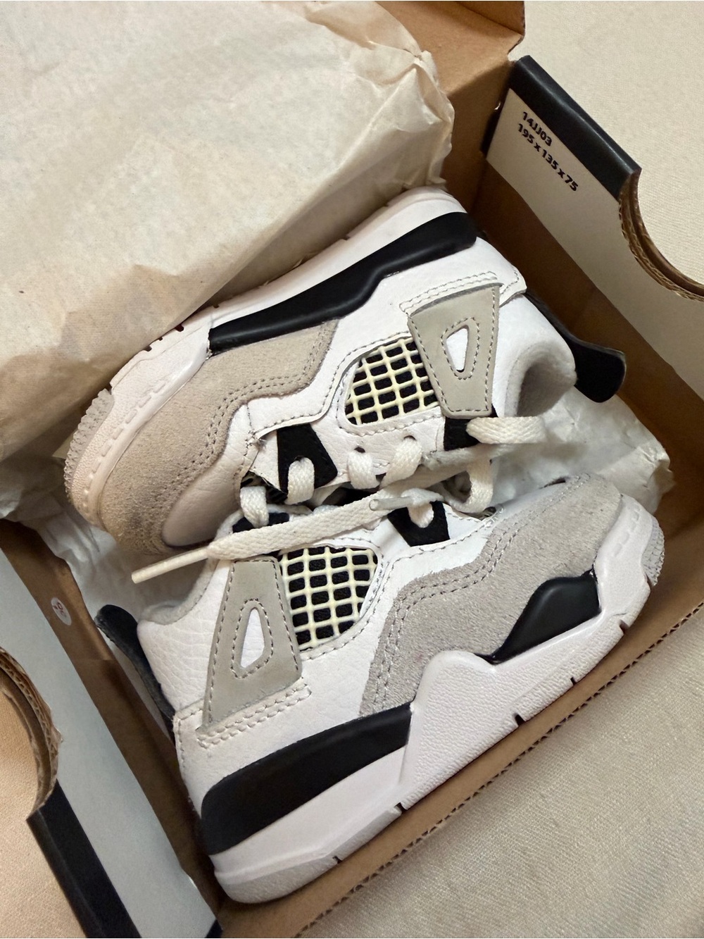 Toddler Jordan 4 retro "Military black"